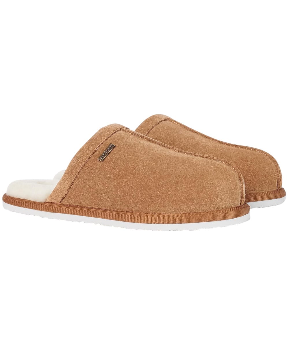 View Mens Barbour Leck Slippers Camel UK 10 information