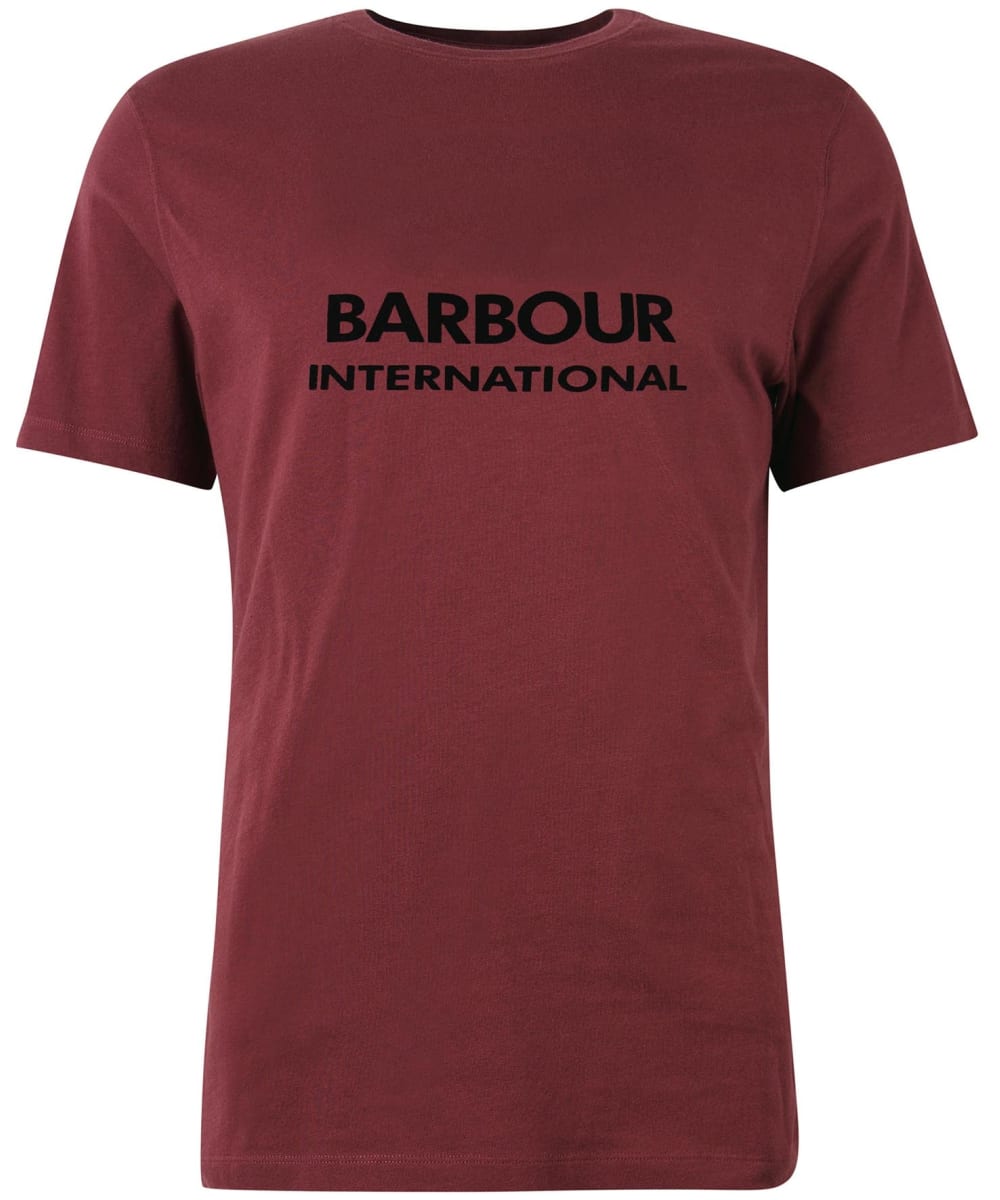 View Mens Barbour International Tank TShirt Bordeaux UK XXXL information