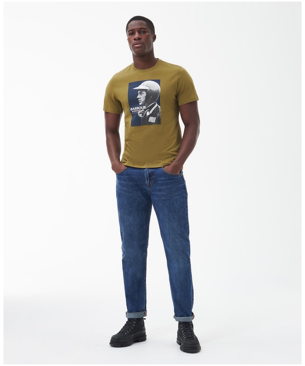 Barbour jeans sales mens olive