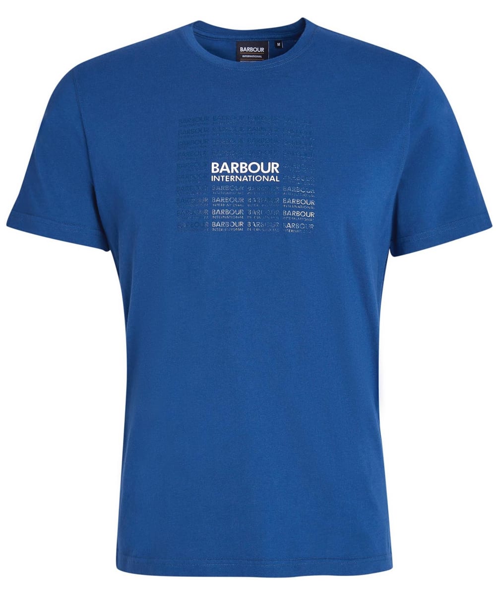 View Mens Barbour International Multi TShirt Washed Inky UK L information
