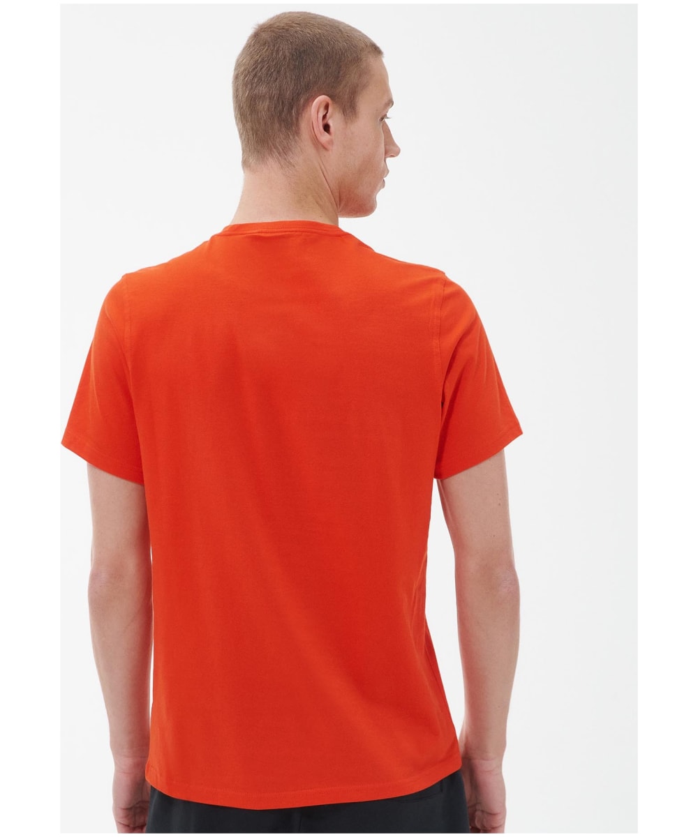 Barbour t shirt mens Orange top