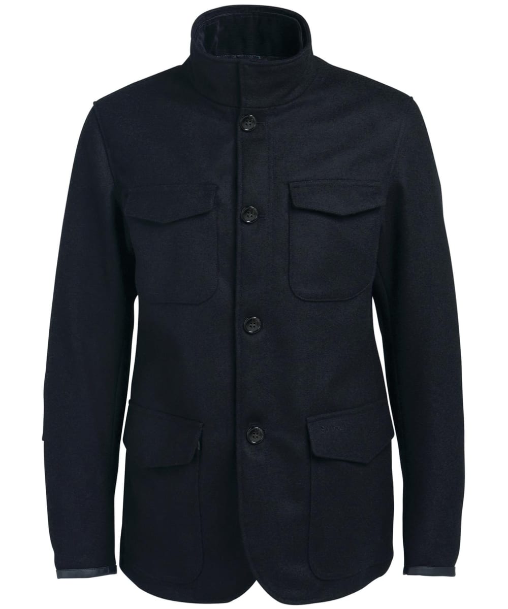 View Mens Barbour Np Trent Wool Jacket Black UK XL information