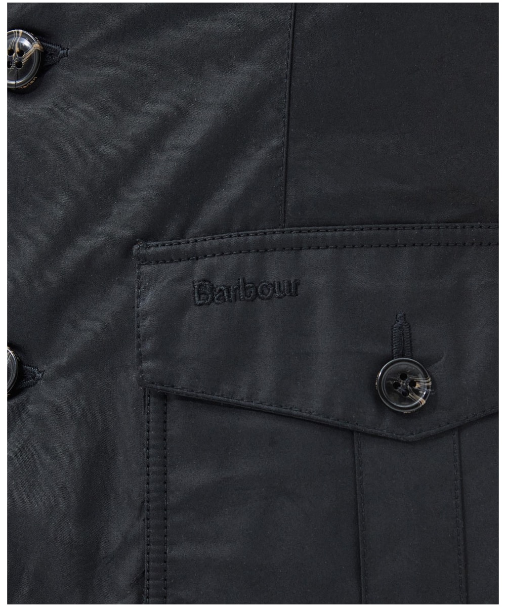 Barbour lutz wax best sale jacket navy