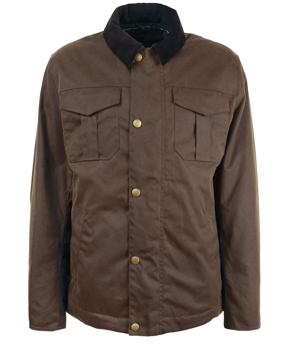 View Barbour Spen Waxed Jacket Brown UK M information