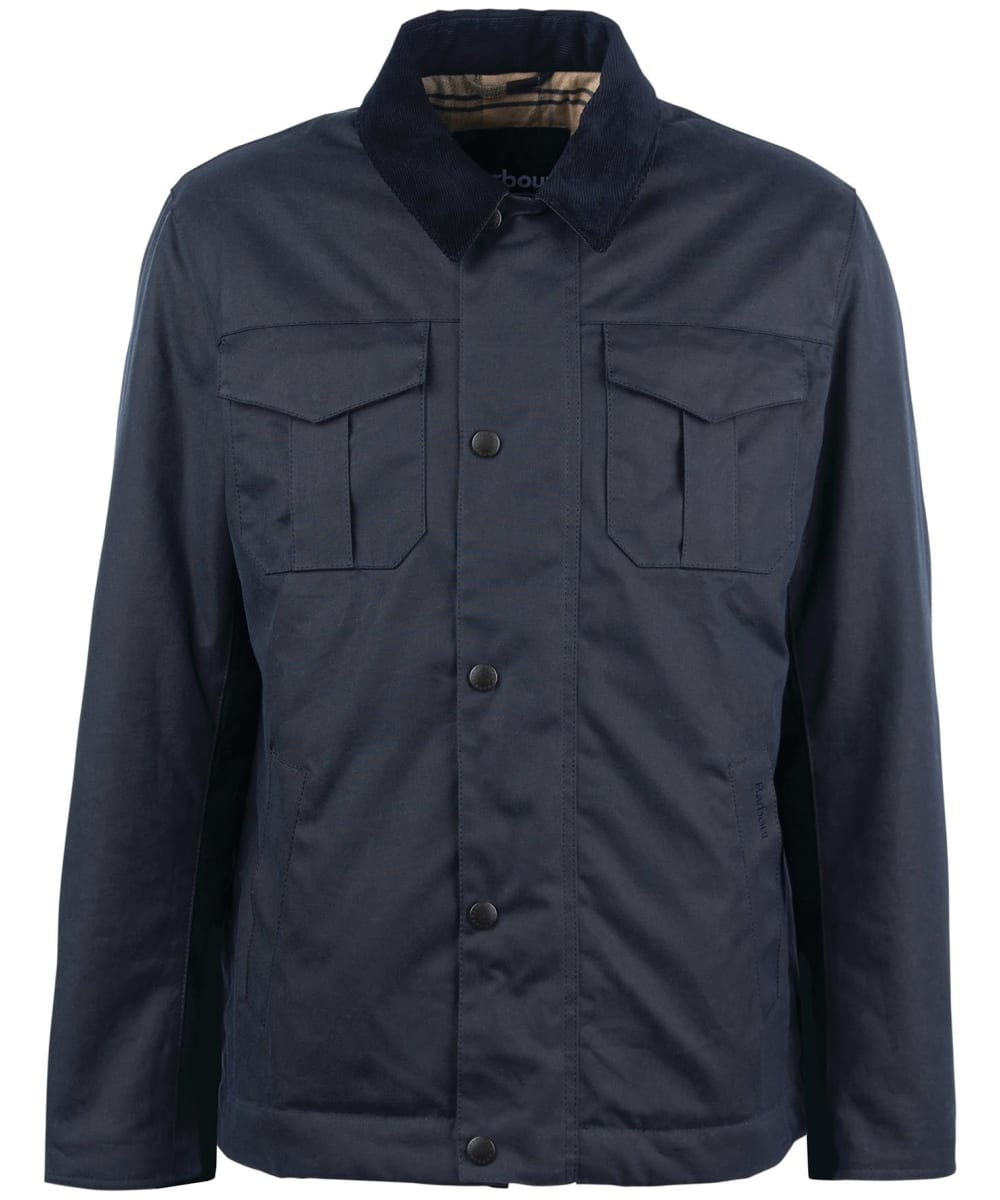 View Barbour Spen Waxed Jacket Navy UK L information