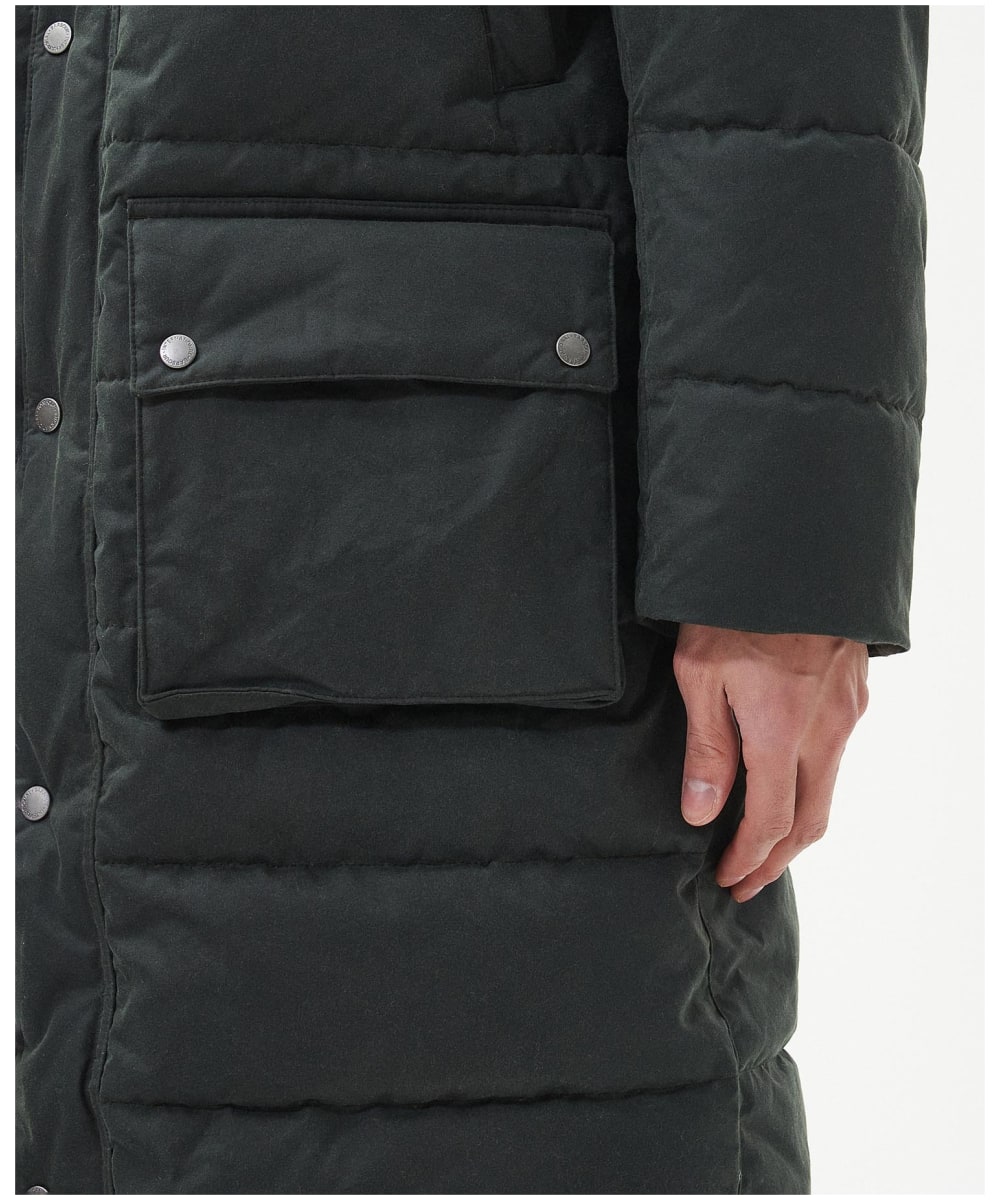 Men s Barbour International Dowanside Waxed Cotton Parka