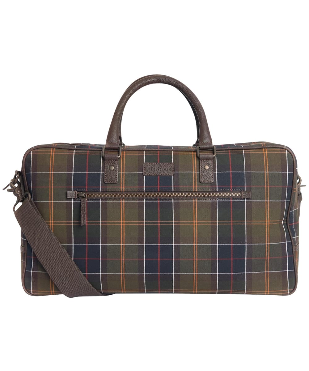 View Barbour Tartan Leather Holdall Classic Tartan One size information