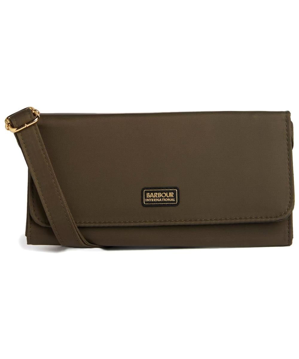 View Womens Barbour International Crossbody Monaco Purse Envy Olive One size information