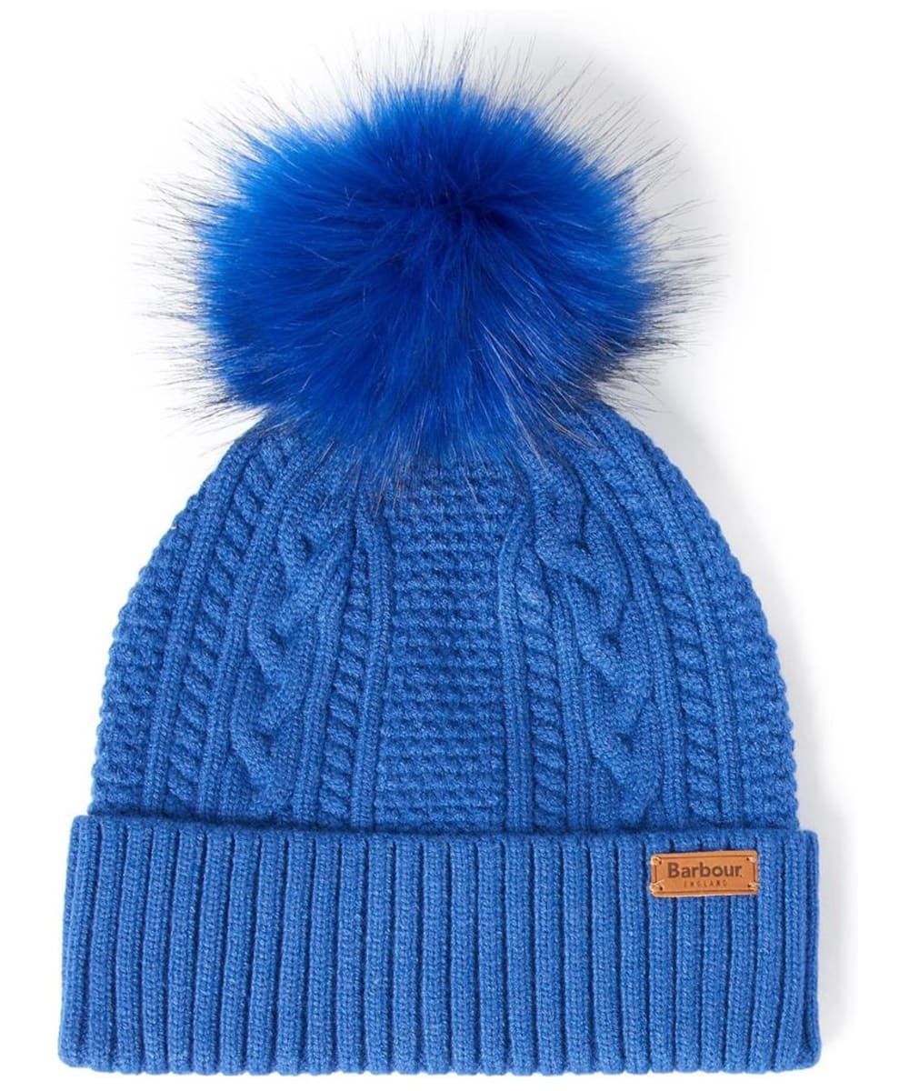 View Womens Barbour Alnwick Beanie Azure Blue One size information