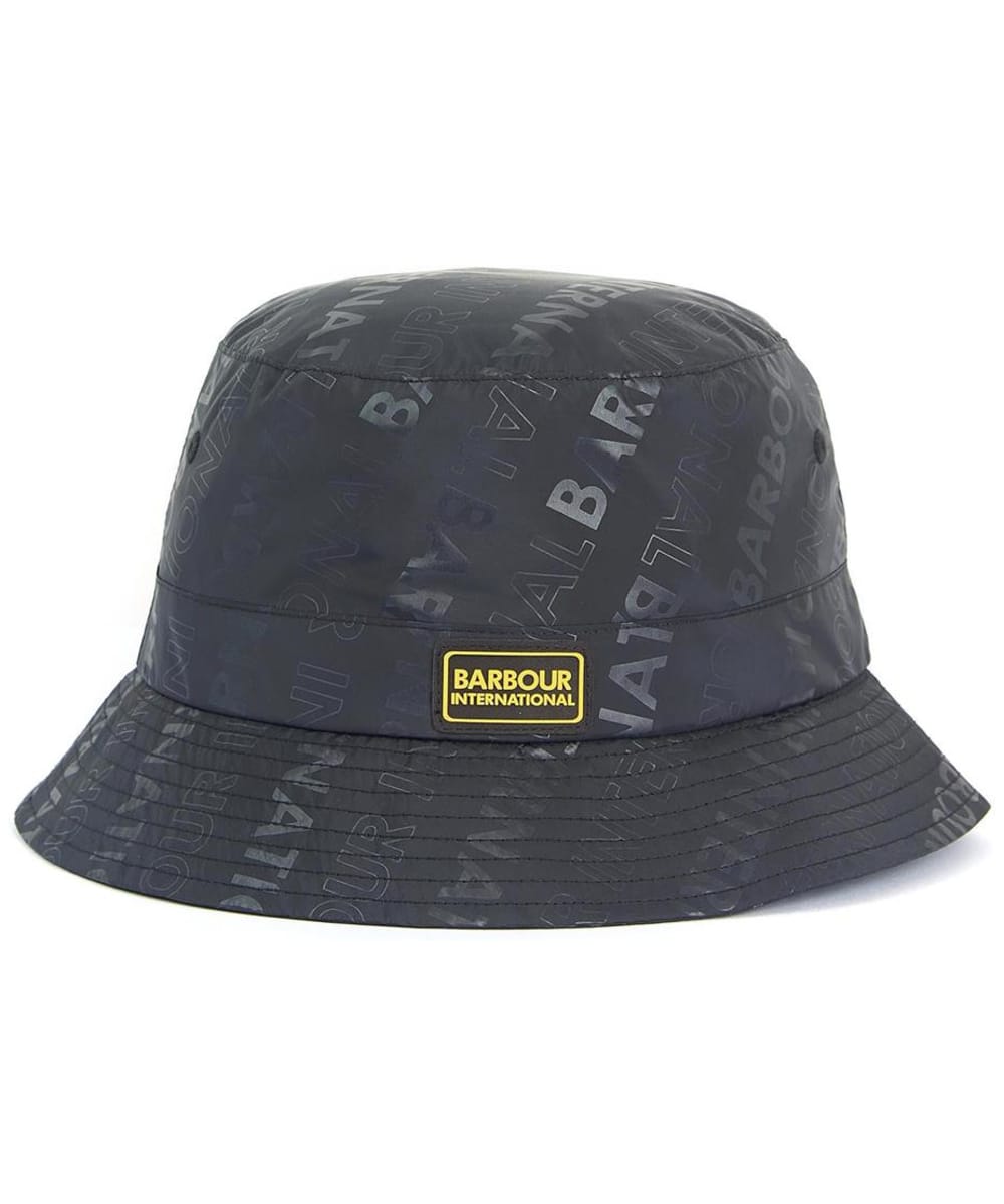 View Mens Barbour International Reed Sports Hat Black Emboss M information