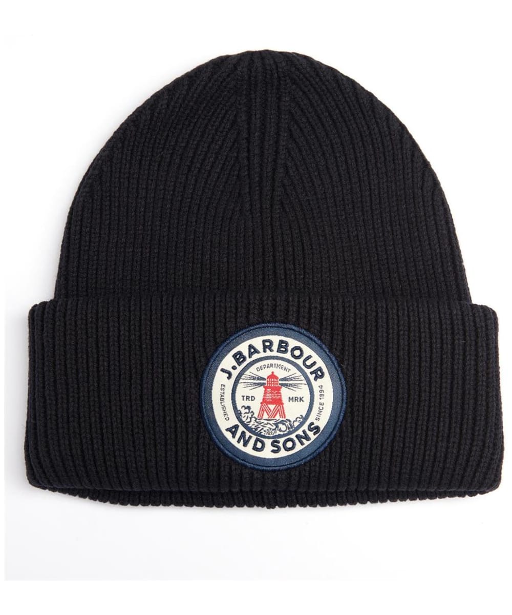 View Mens Barbour Dunford Beanie Navy One size information