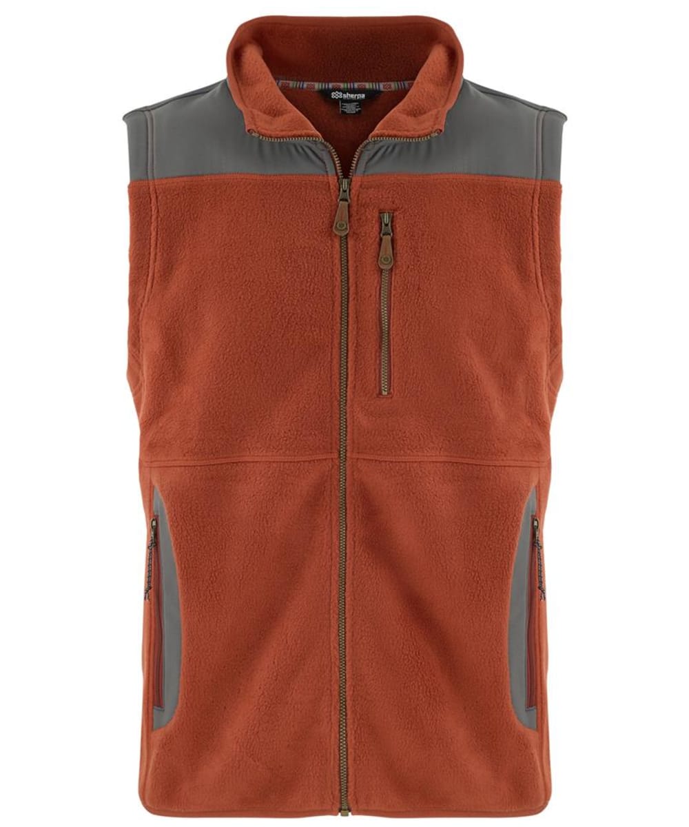 Mens orange cheap fleece vest