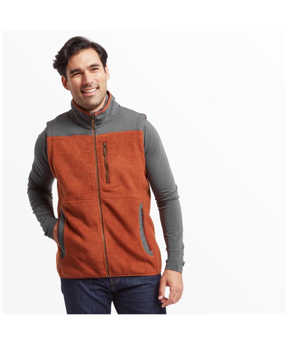 Mens fleece top zipper vest