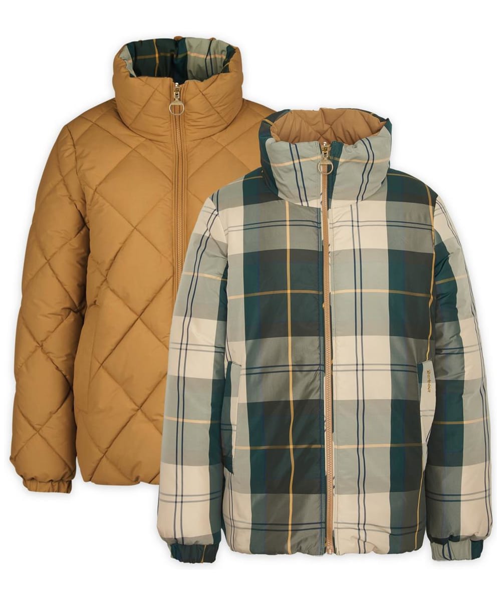 View Womens Barbour Reversible Hudswell Quilt Fawn Ancient UK 20 information