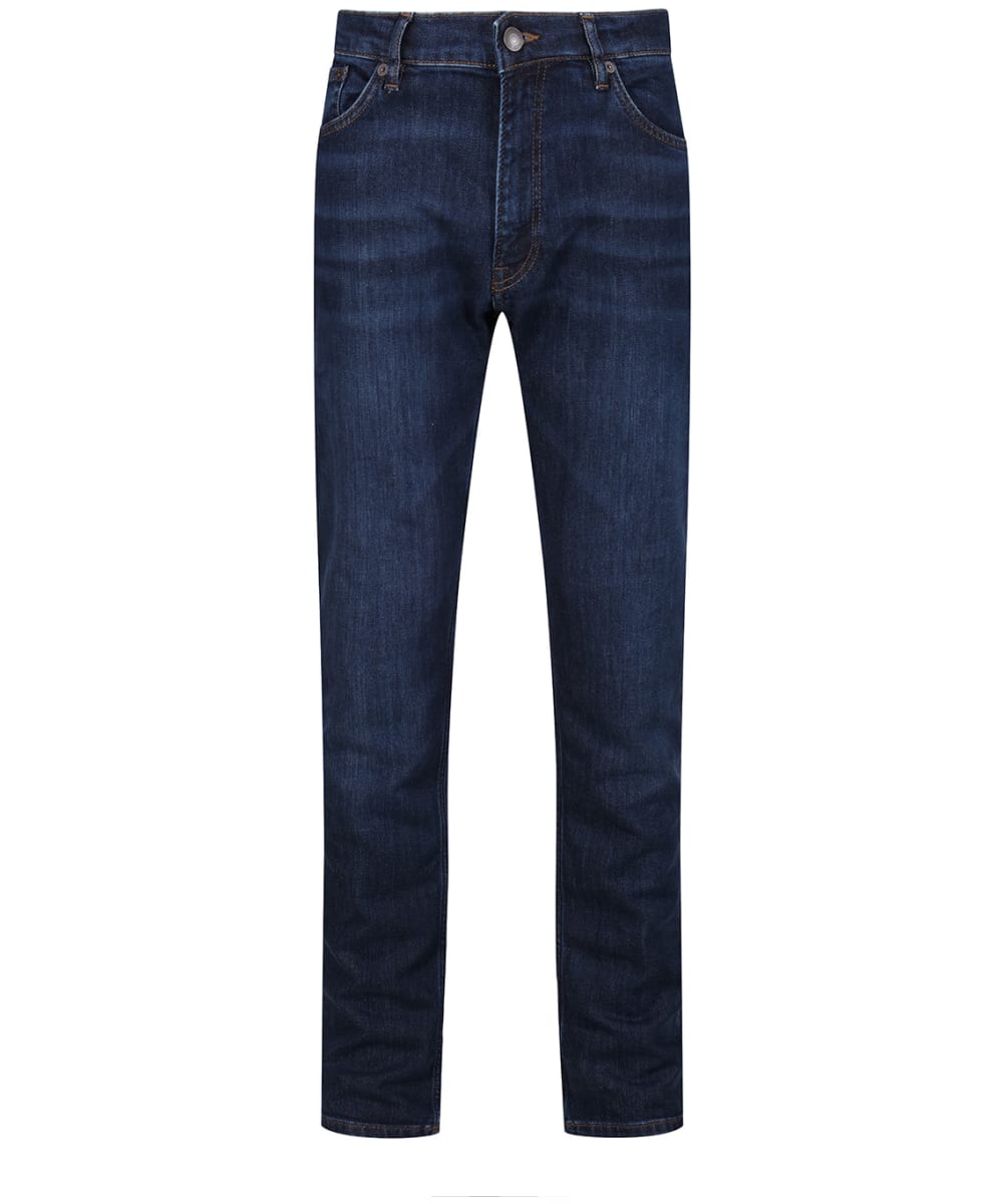 View Mens Gant Classic Slim Fit Mid Rise Jeans Dark Blue Worn In 40 Reg information