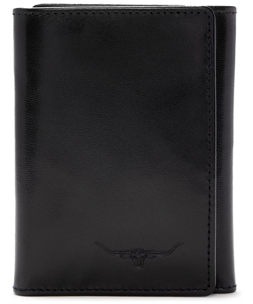 View Mens RM Williams Small TriFold Wallet Yearling leather Black One size information