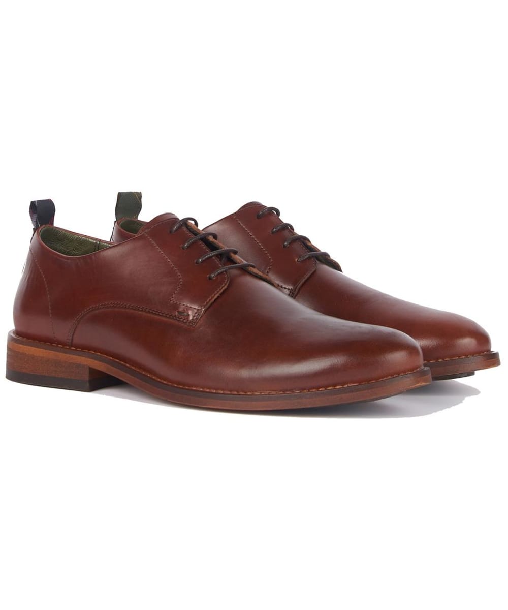 View Mens Barbour Harrowden Derby Shoes Mahogany UK 7 information