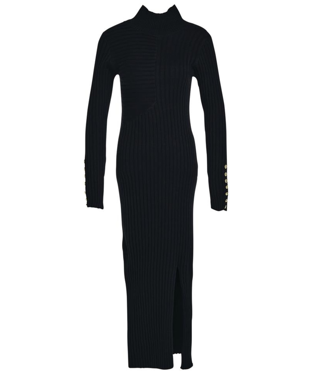 View Womens Barbour Bordley Midi Knit Dress Black UK 12 information