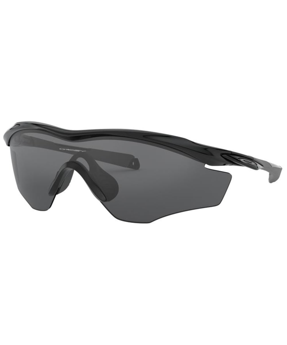 View Oakley M2 Frame XL Sports Sunglasses Polished Black Grey One size information