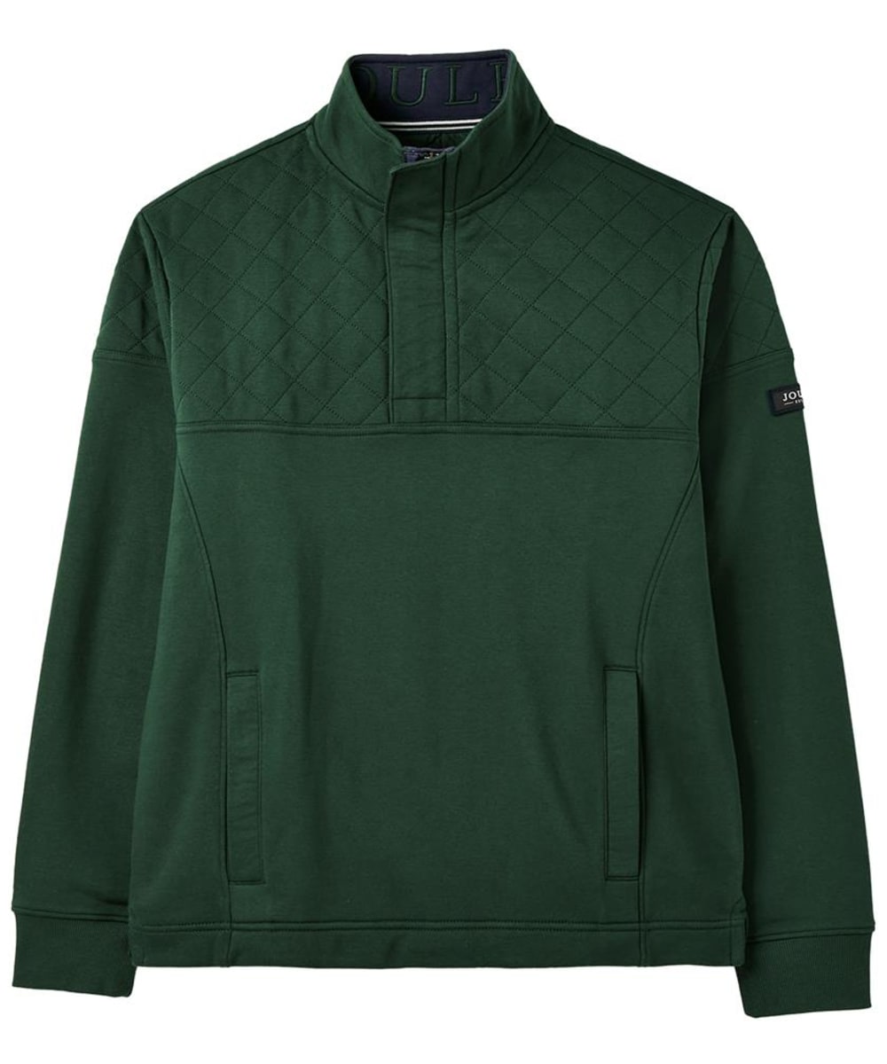 View Mens Joules Darrington 14 Zip Quilted Sweater Racing Green UK M information