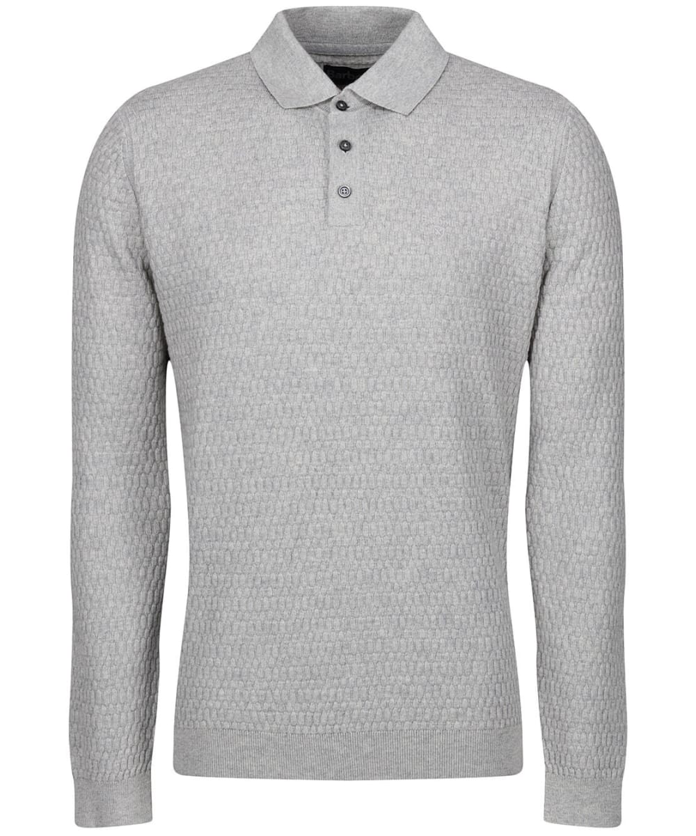 View Mens Barbour Thornbury Knit Polo Grey Marl UK M information