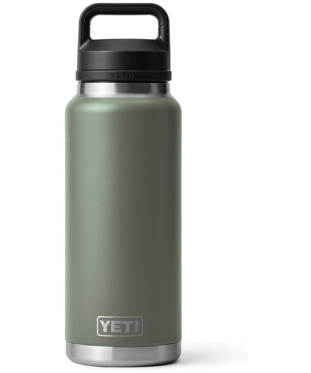 View YETI Rambler 36oz Stainless Steel Vacuum Insulated Leakproof Chug Cap Bottle Camp Green UK 1065ml information