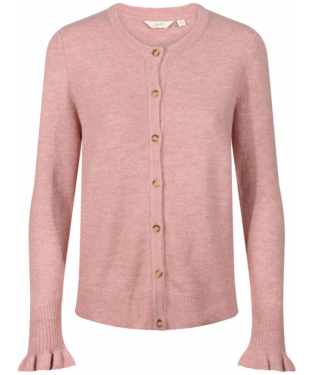View Womens Lily Me Darcy Wool Blend Cardigan Pink UK 10 information