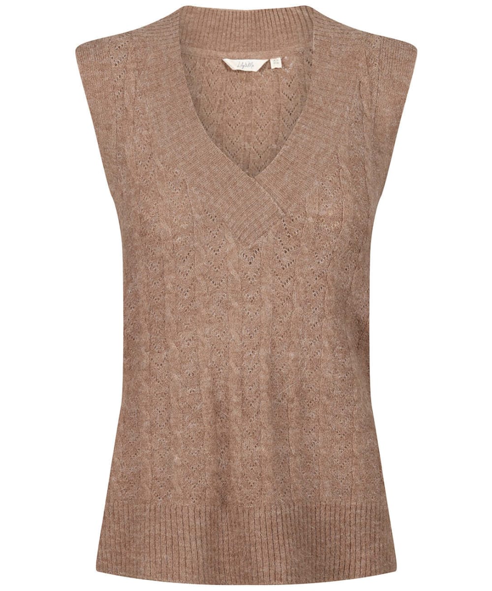 View Womens Lily Me Cedar Alpaca Knitted Tank Top Taupe UK 12 information