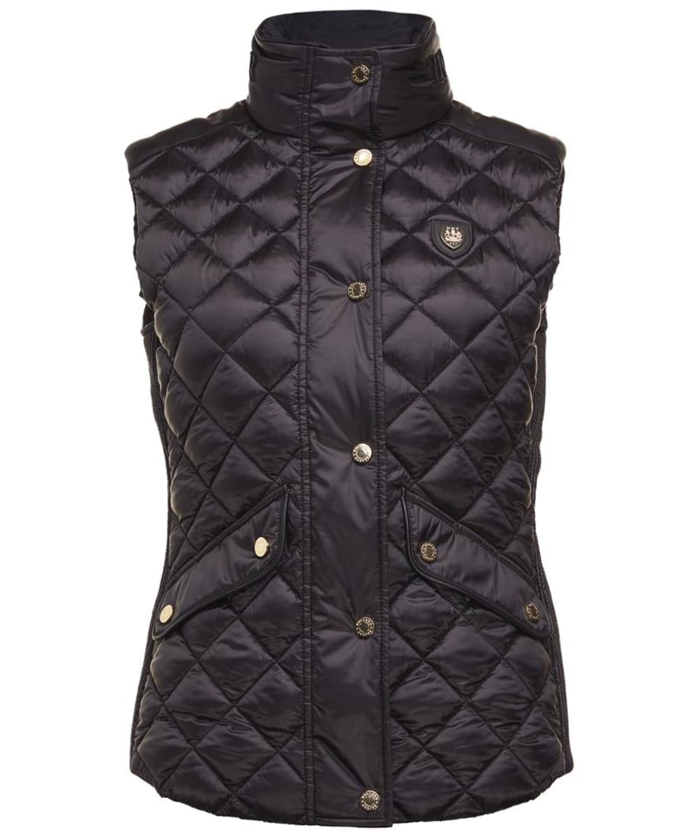 View Womens Holland Cooper Charlbury Quilted Gilet Black UK 1416 information