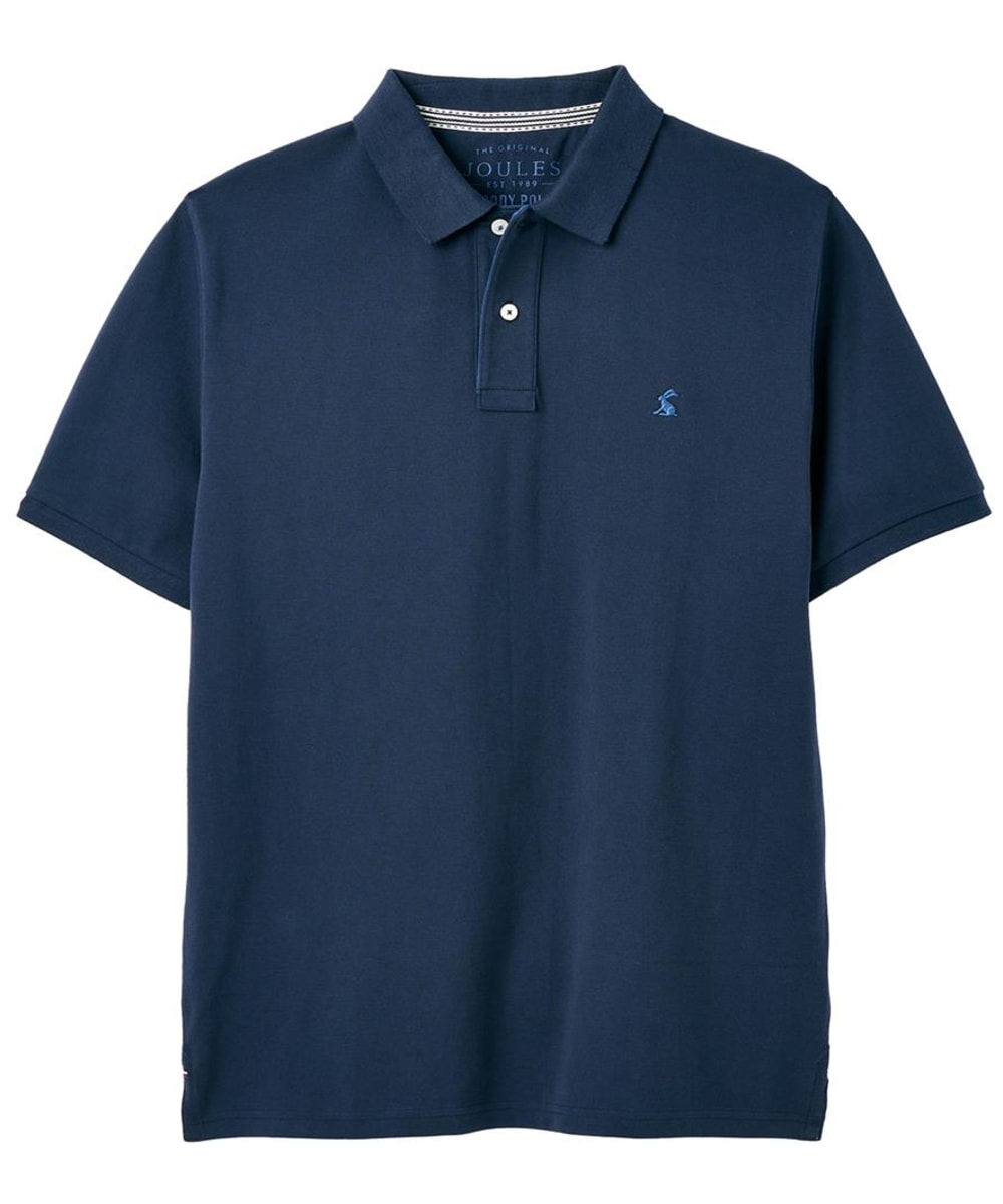 View Mens Joules Woody Cotton Polo Shirt French Navy UK M information