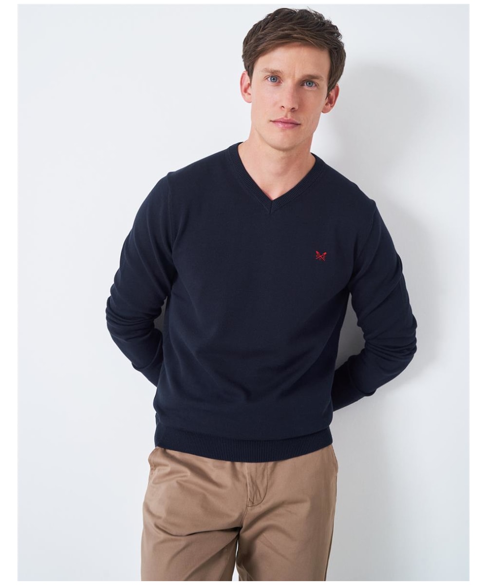 Mens cotton v neck sweaters top
