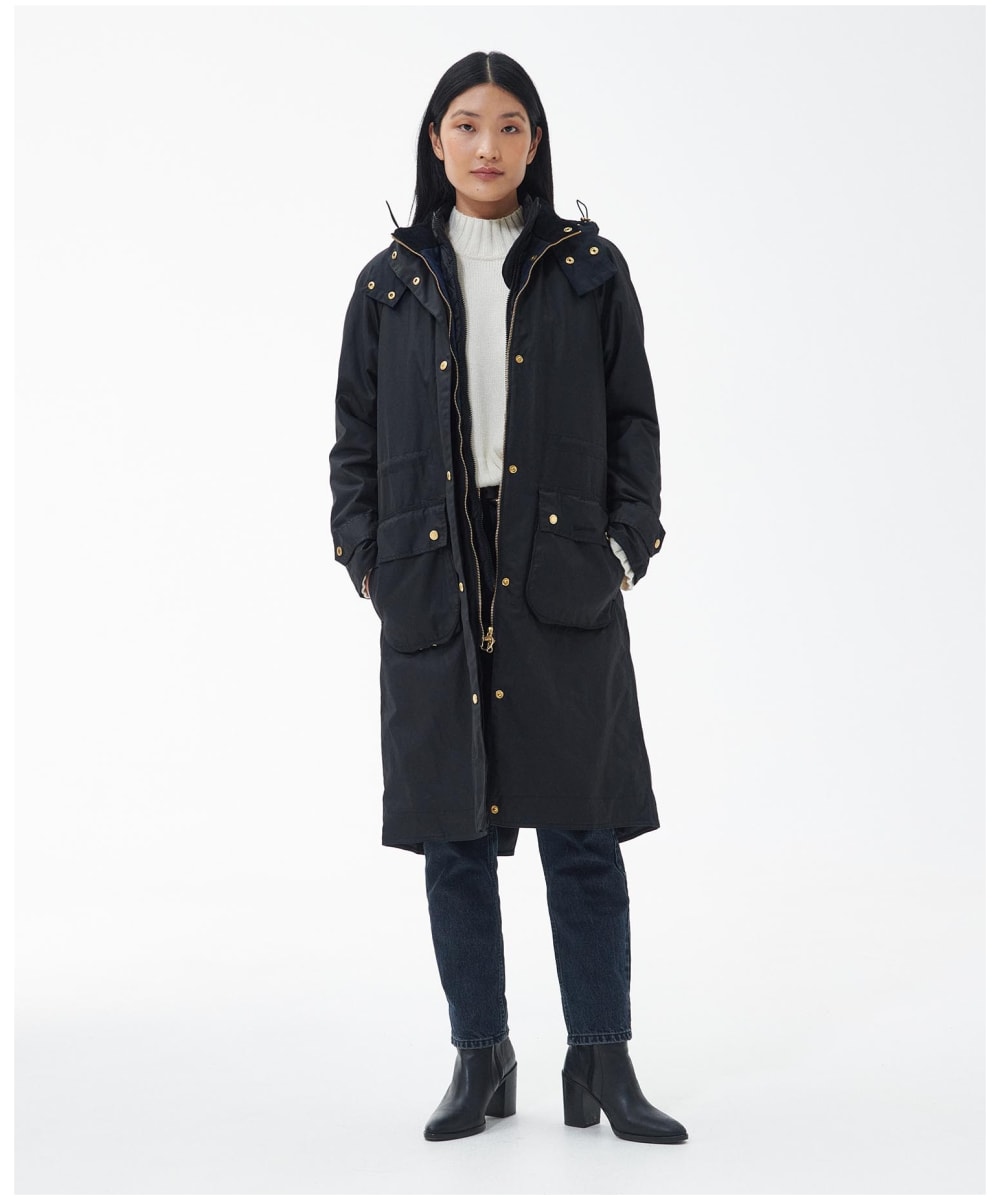 Women's Barbour Long Cannich Waxed Jacket
