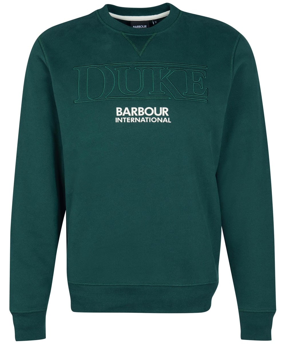 View Mens Barbour International Thruxton Crew Sweatshirt Seaweed UK M information