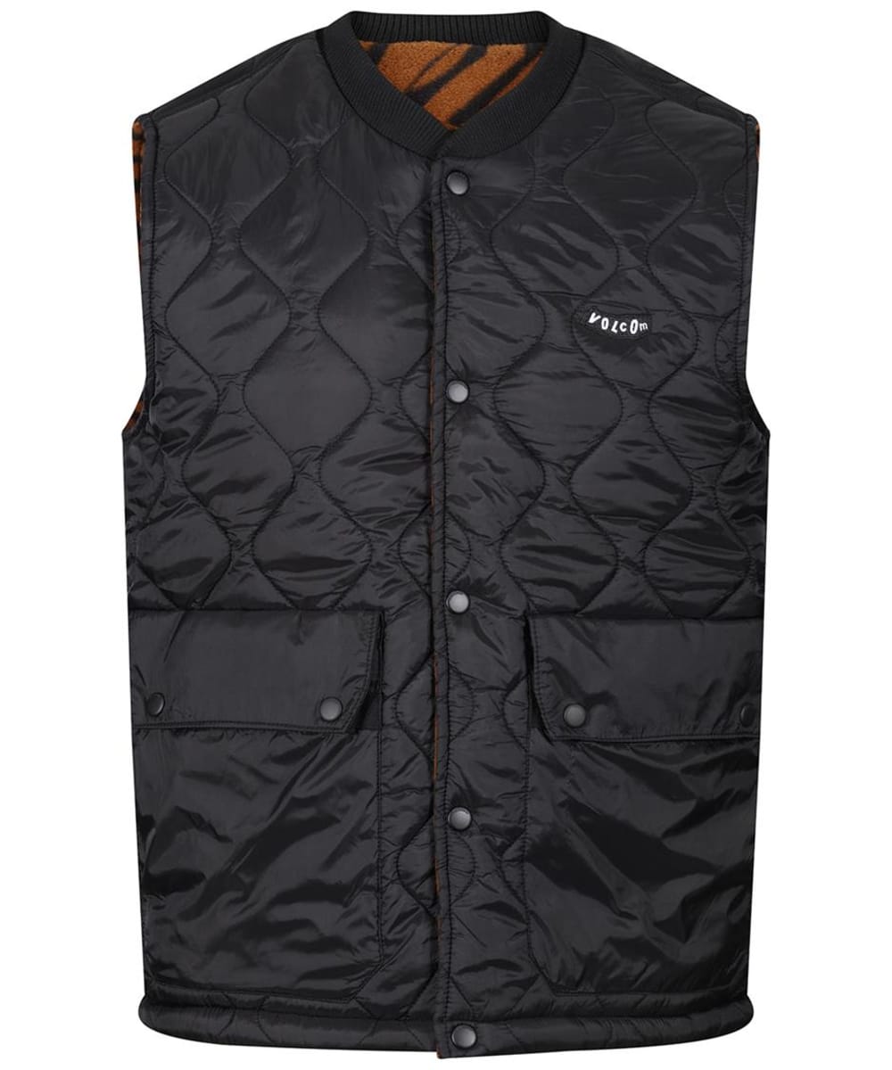 View Mens Volcom Bowered Reversible Vest Bitter Chocolate L information