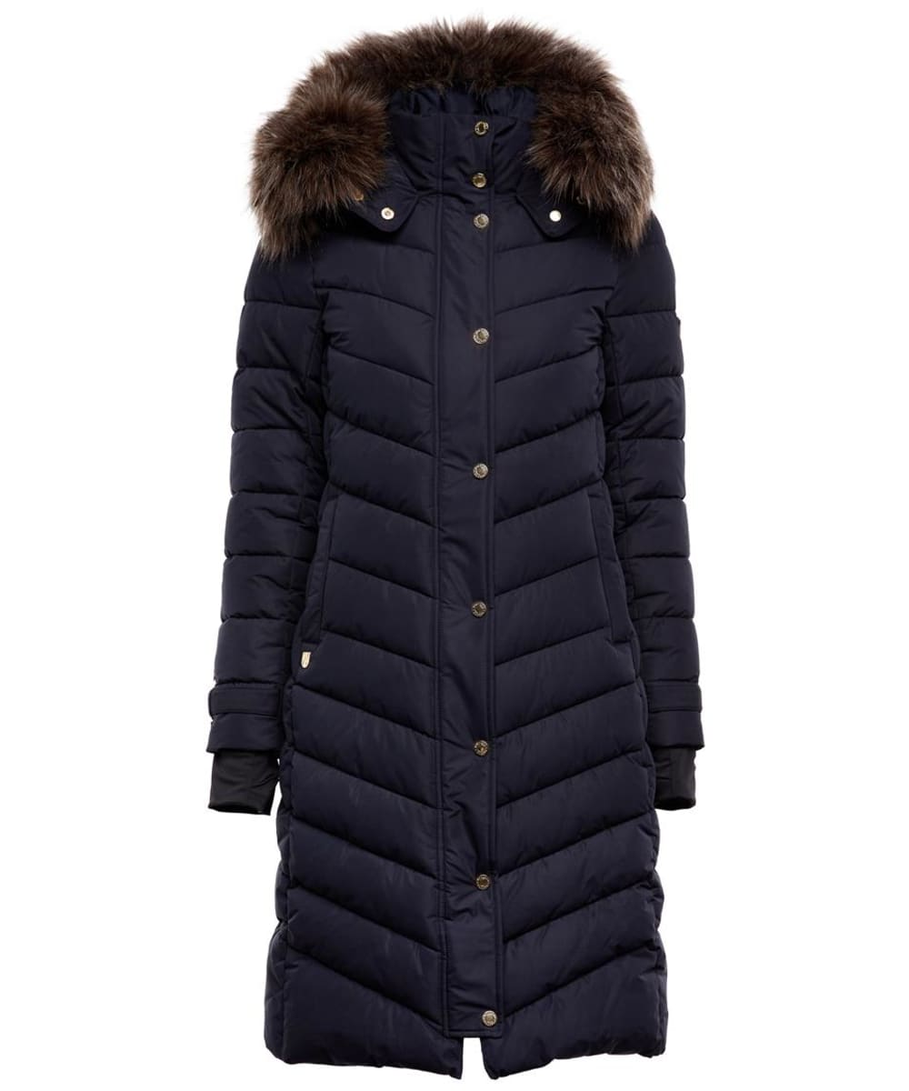 View Womens Holland Cooper Chamonix Quilted Coat Ink Navy UK 1214 information