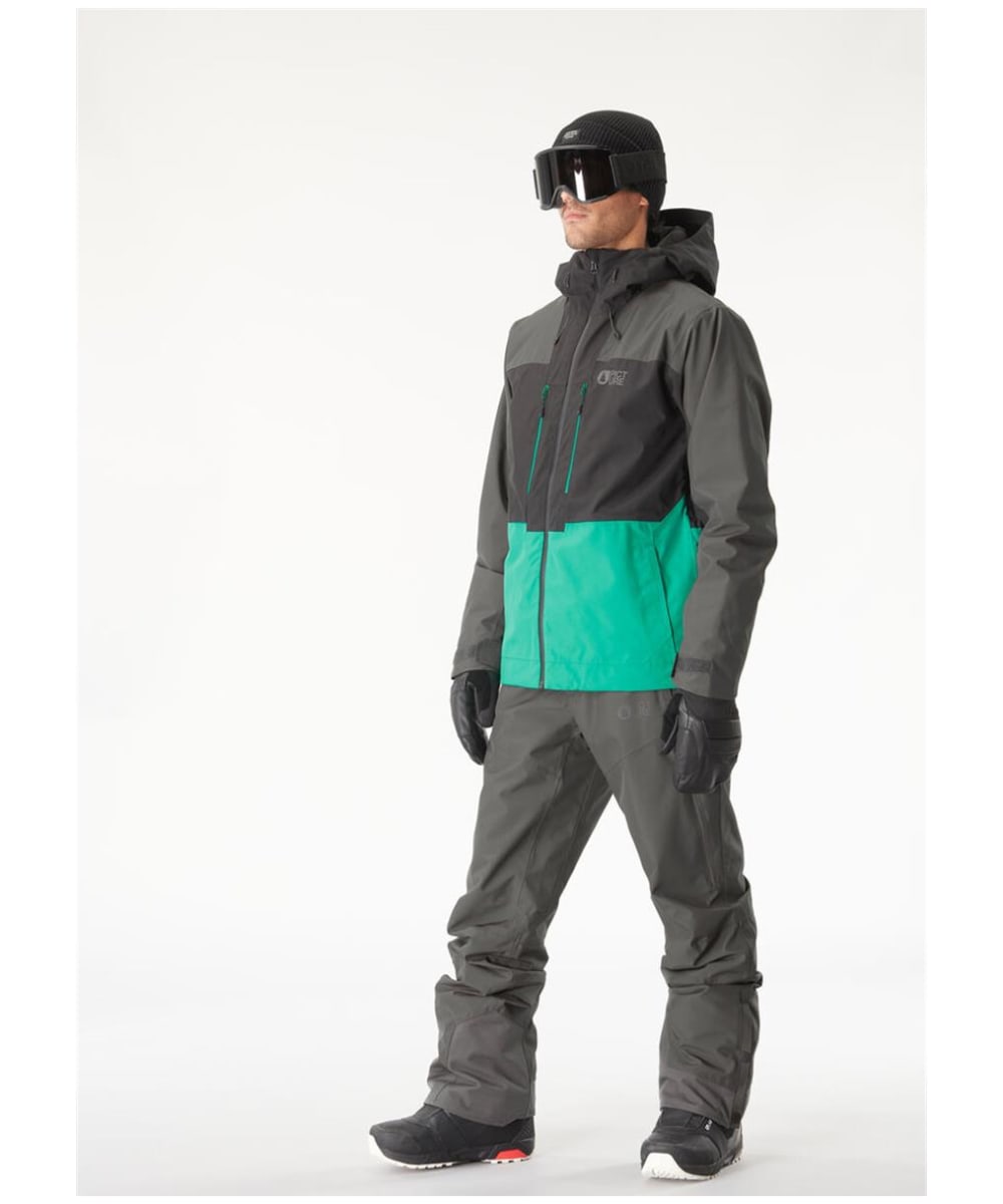 View Mens Picture Object Waterproof Snow Jacket Spectra Green Black M information