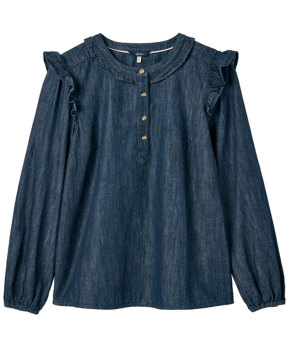 View Womens Joules Remi Chambray Blouse Blue UK 18 information