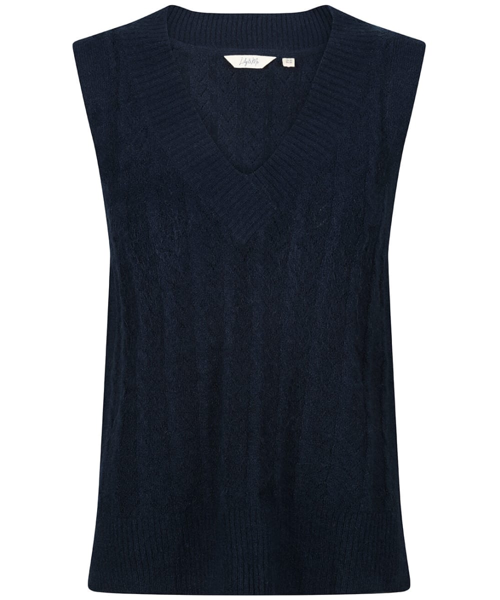View Womens Lily Me Cedar Alpaca Knitted Tank Top Navy UK 16 information
