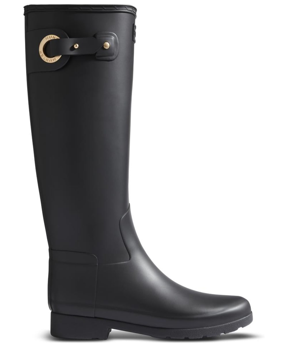 Women s Hunter Refined Tall Eyelet Buckle Wellington Boots