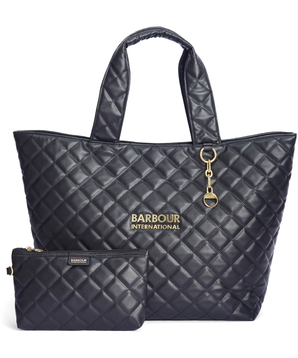 Barbour quilted on sale tote bag