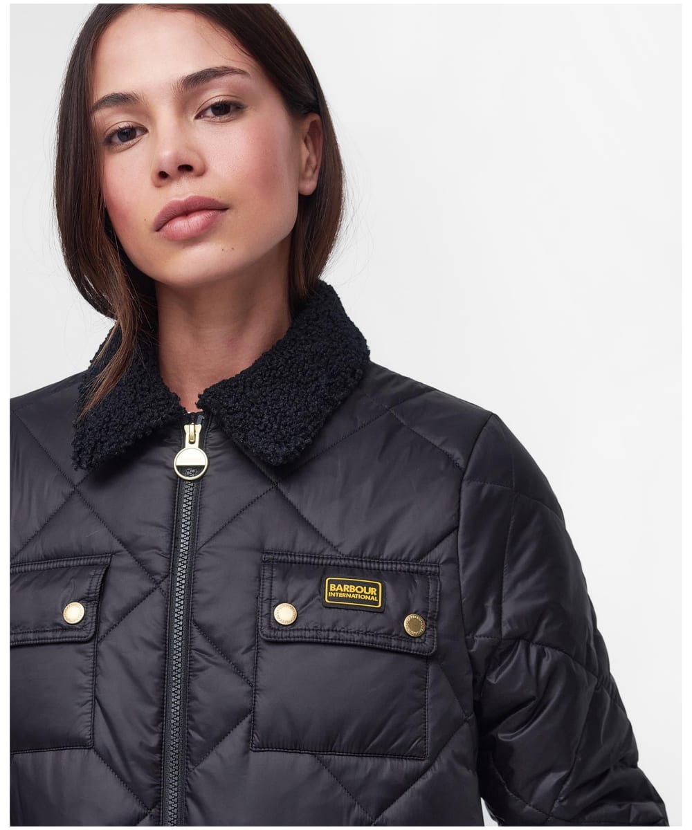 Barbour international geneva quilted jacket store