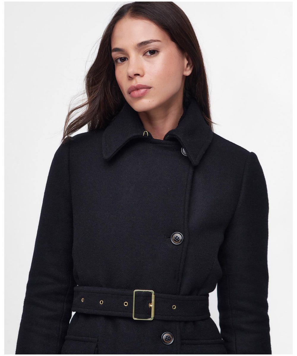 Barbour wool best sale jacket Black