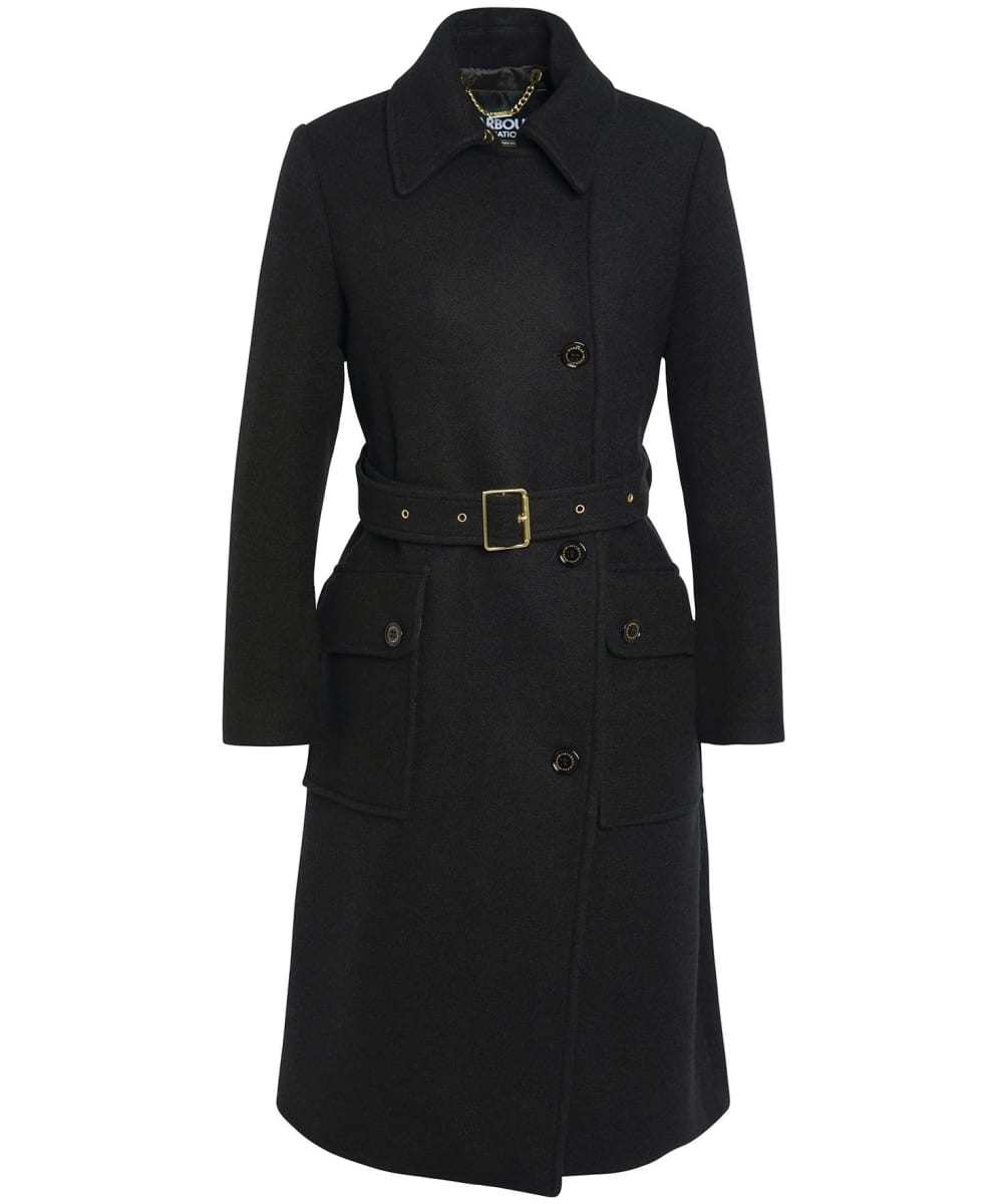 Barbour wool best sale jacket Black