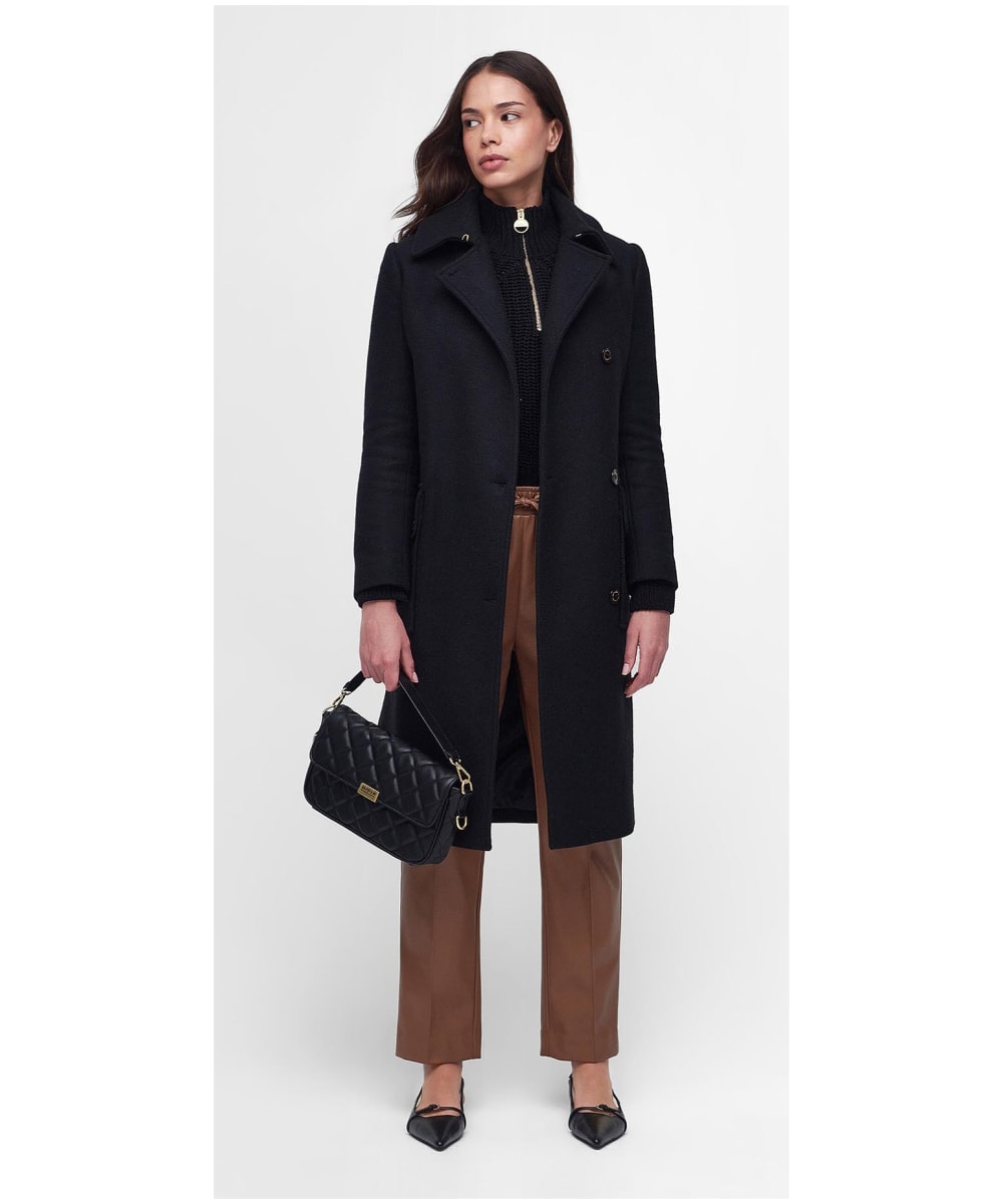 Barbour wool cheap jacket Black