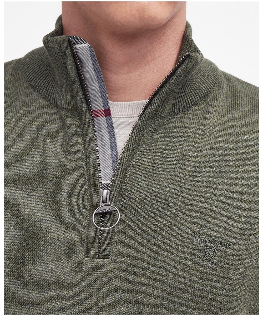 Barbour saltire best sale knit half zip