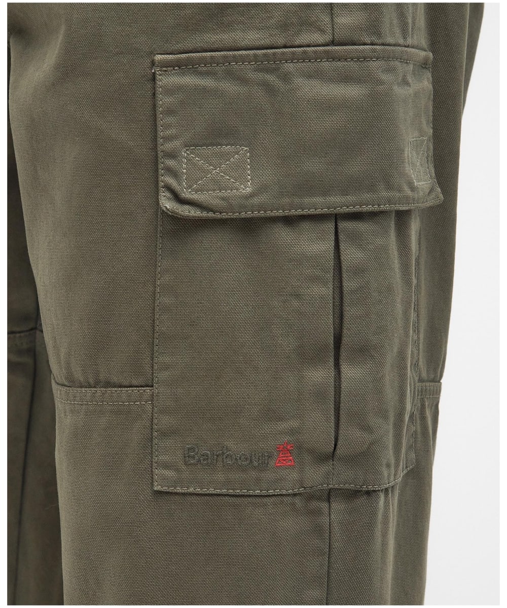 Barbour trousers mens olive on sale