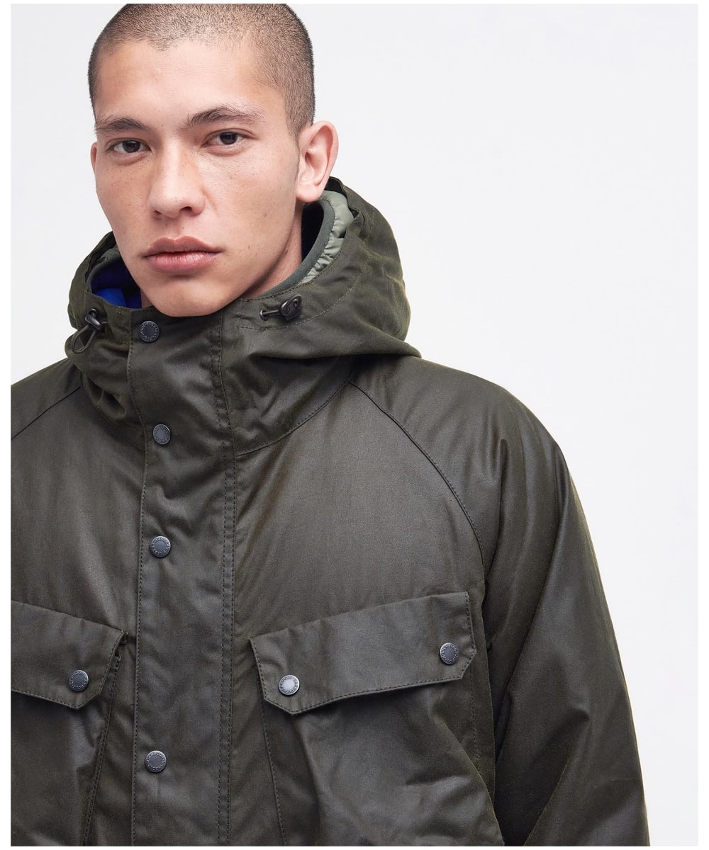 Barbour netherley waxed outlet cotton jacket