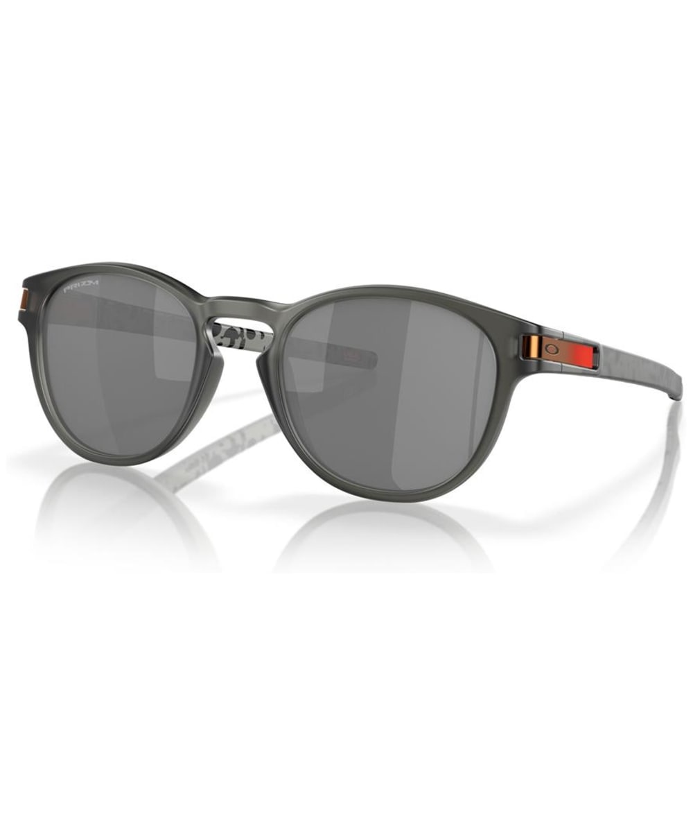View Oakley Latch Sunglasses Prizm Black Lens Matte Grey Smoke One size information