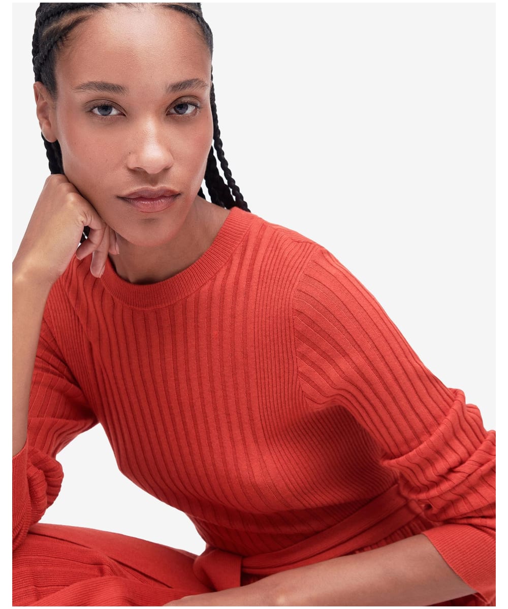 Red barbour jumper deals