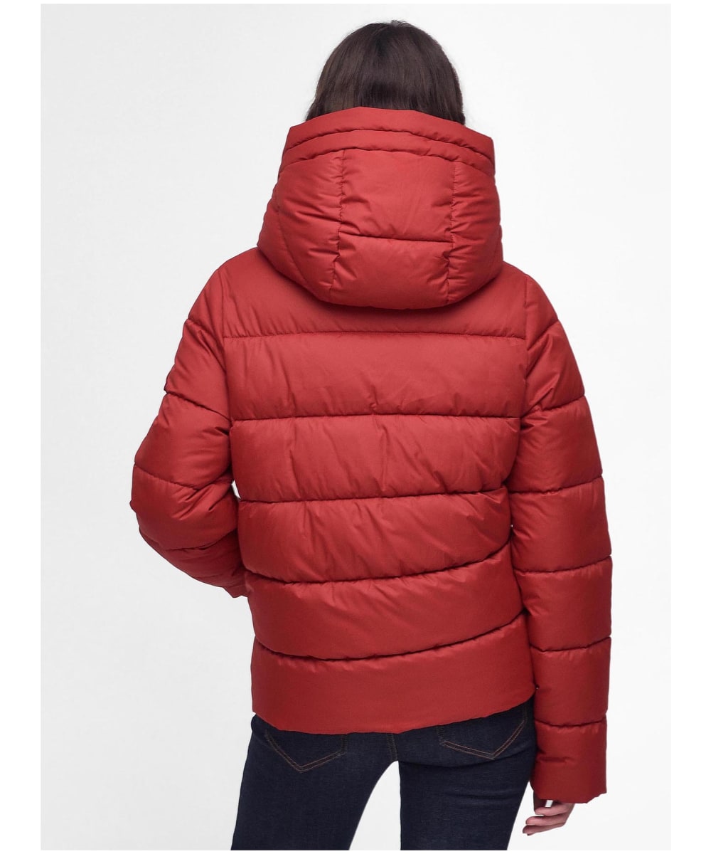 Barbour red 2025 puffer jacket